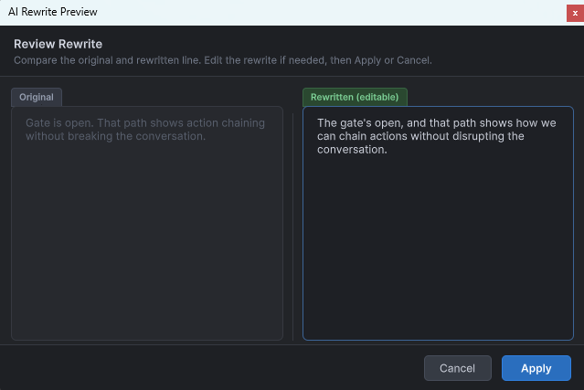 Ai Draft Preview